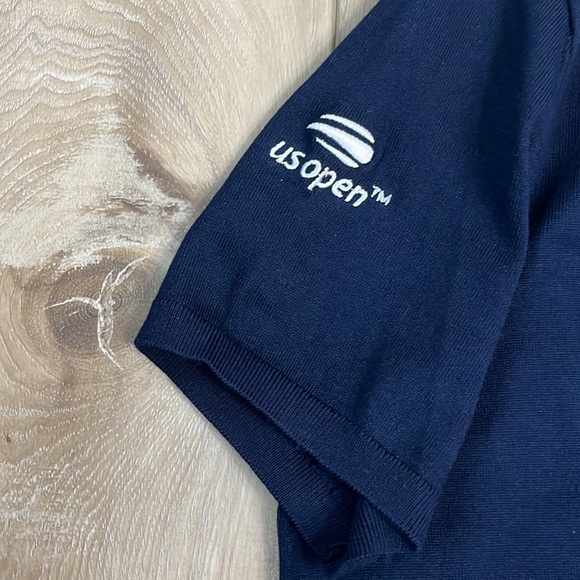 Polo Ralph Lauren US Open Tennis 2019 Navy Short Sleeve Sweater Size XL NEW - Picture 3 of 6
